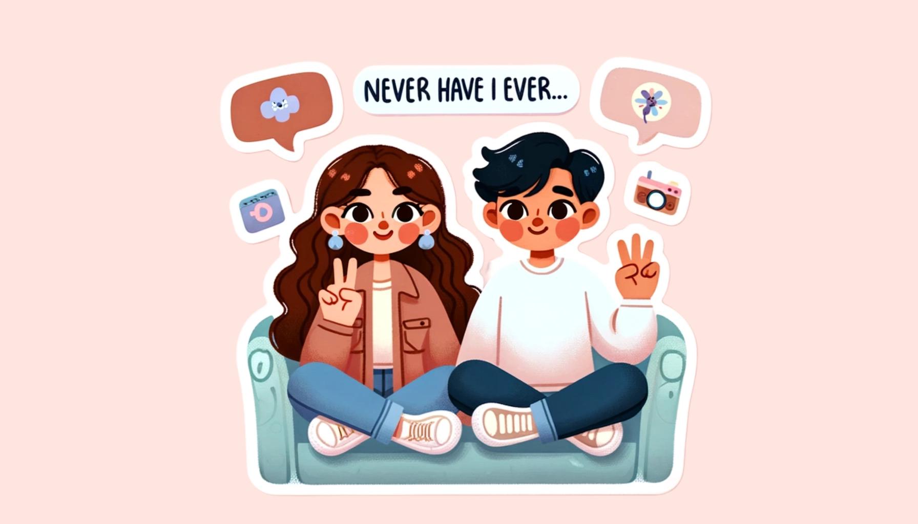 Cover Image for 90 Fun 'Never Have I Ever' Questions for Couples